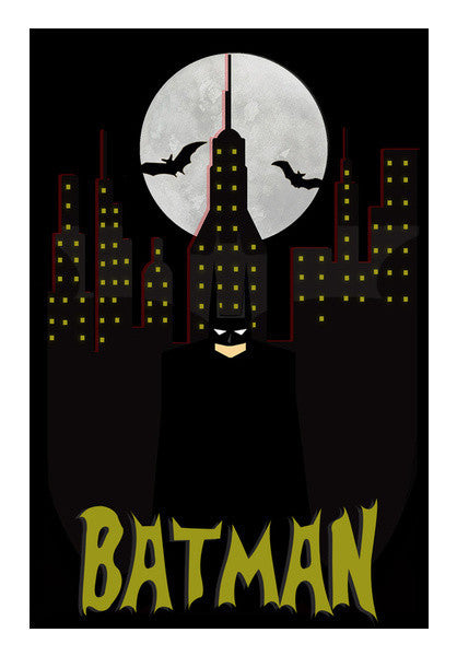 Minimal Batman Art PosterGully Specials