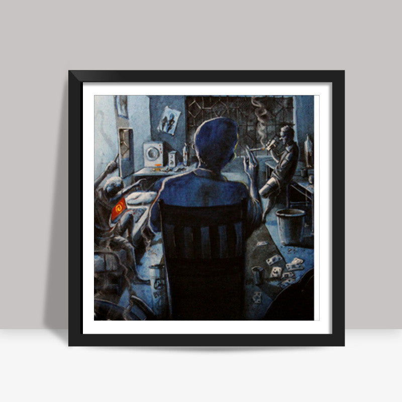 Hostel Saturdays - Painting Square Art Prints