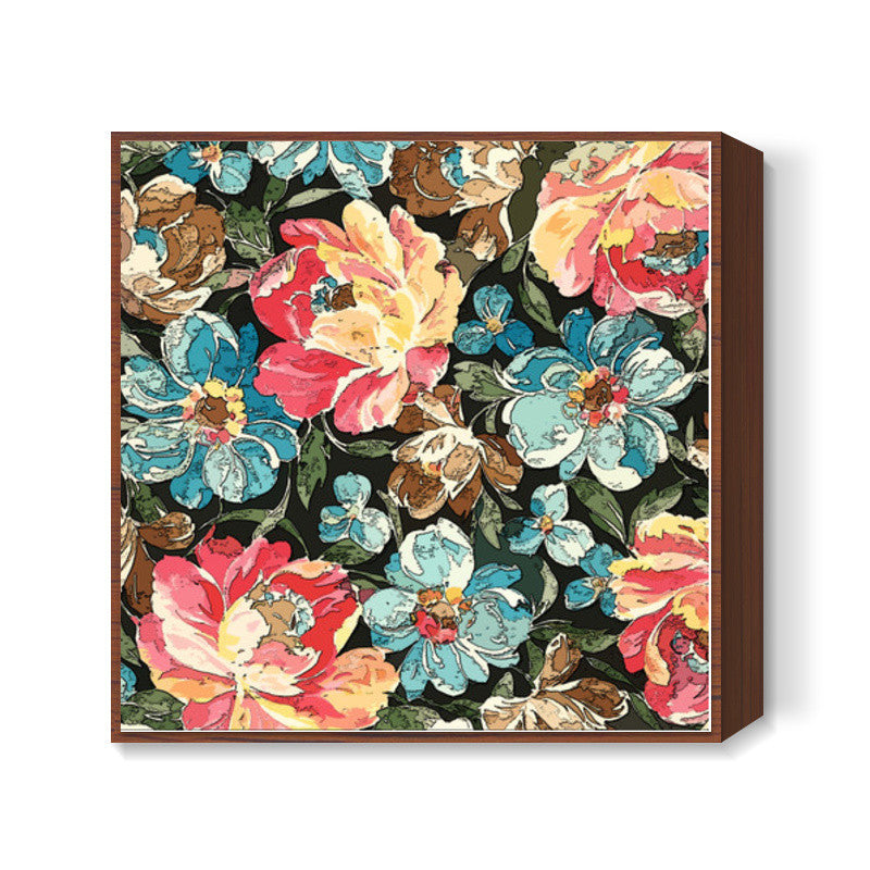 Flower Painting Square Art | Prakash Raman