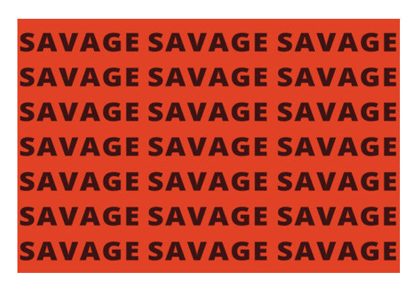 Wall Art, Savage AF Funny Typography Wall Art