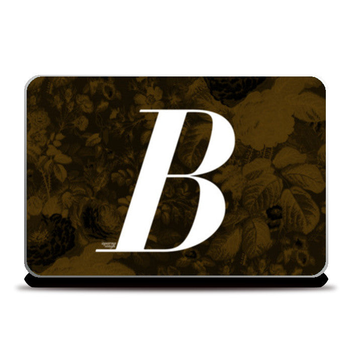 B Letter, Literary Print (Dark) Laptop Skins Buy High-Quality Posters and  Framed Posters Online - All in One Place – PosterGully