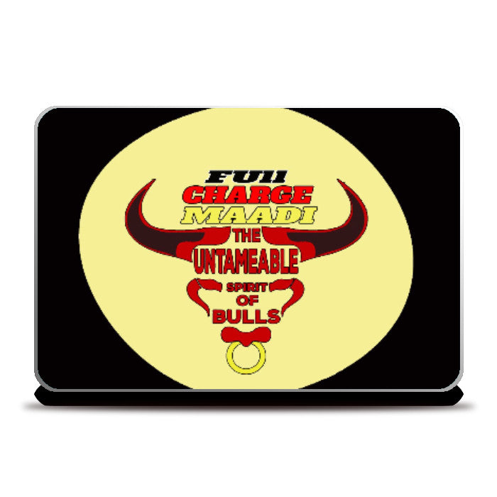 Laptop Skins, Untamable Bulls | Artist PenciLove, - PosterGully