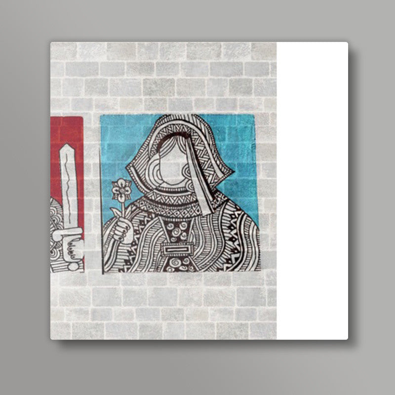 roi et reine Square Art Prints