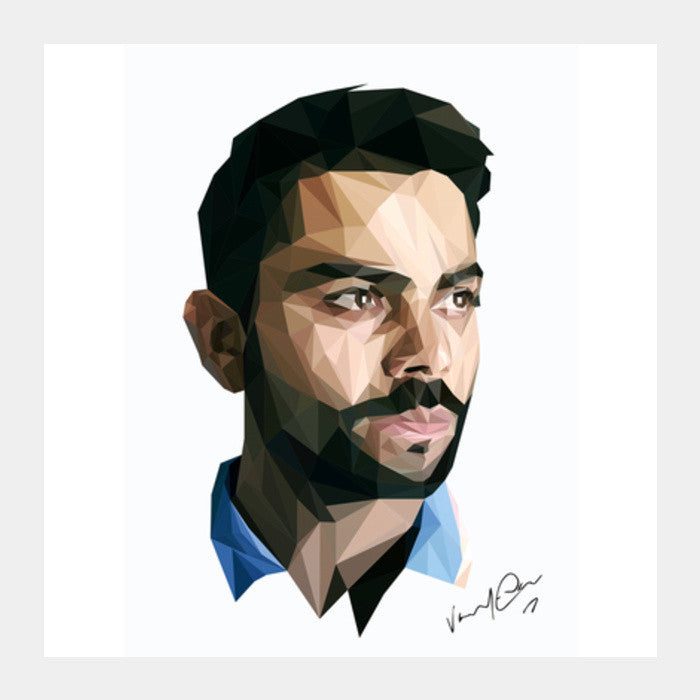 Virat Kohli Square Art Prints