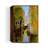 Rowing through the enchanted realms of Venice. Wall Art