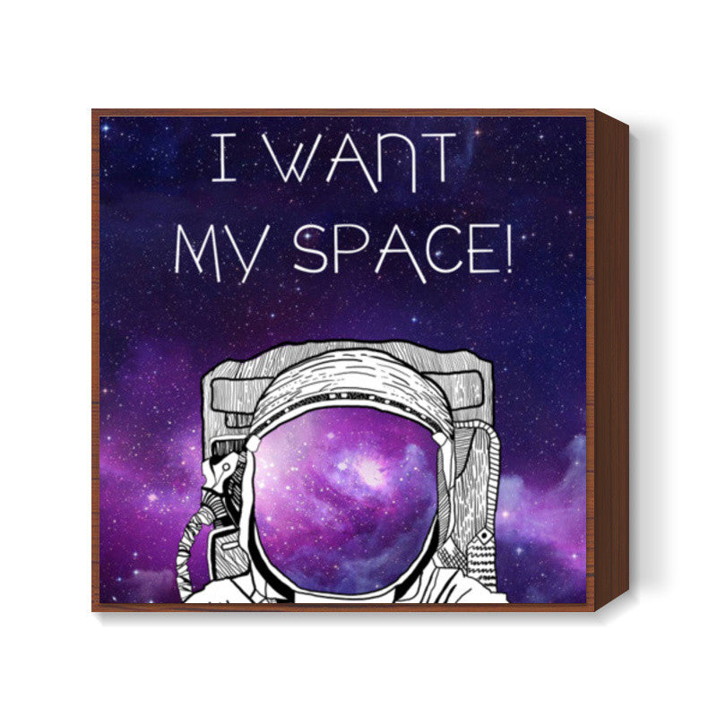 SPACE MAN! Square Art Prints