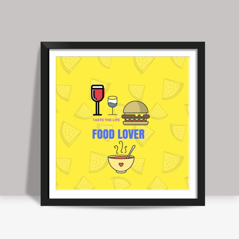 The Food Lover Square Art Prints