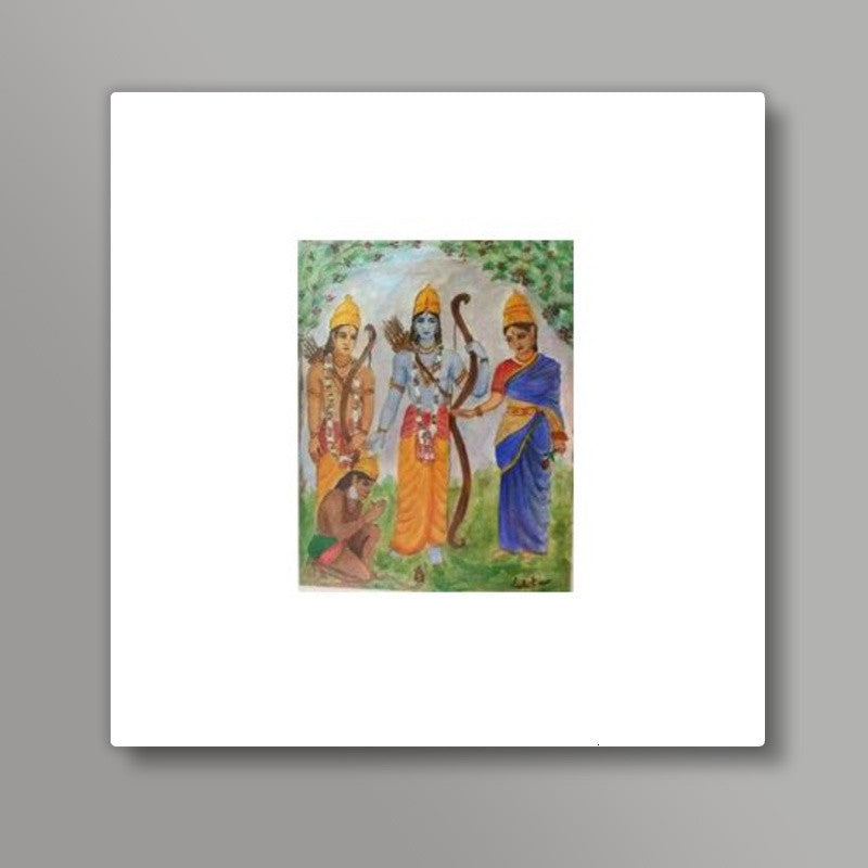 Sita, Ram, Lakshmane and Hanuman /artiste : Lalitavv