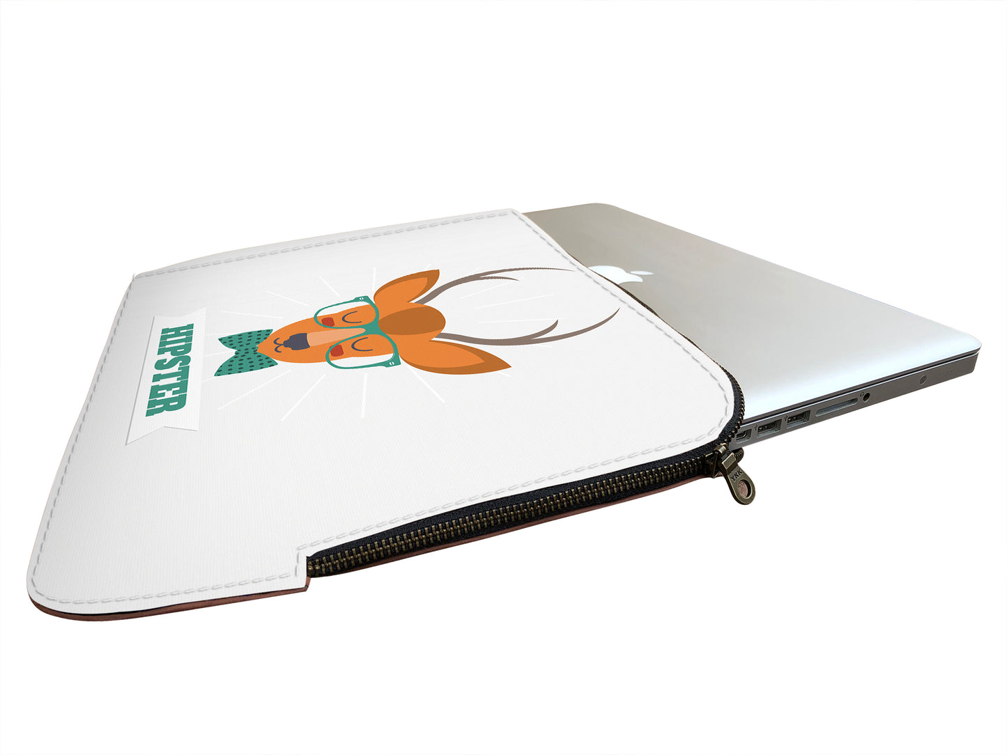 Deer Dressed Up In Hipster Style Laptop Sleeve