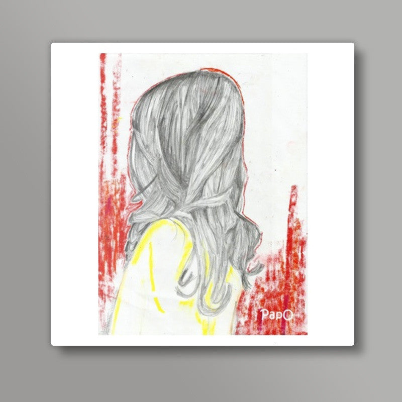 Girl Square Art Prints
