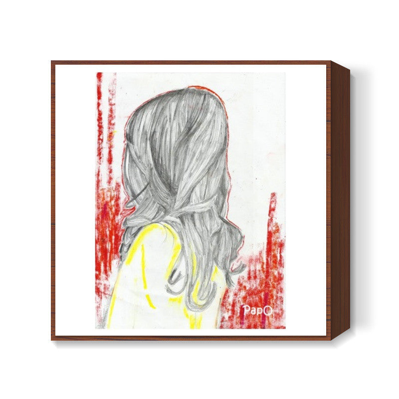 Girl Square Art Prints