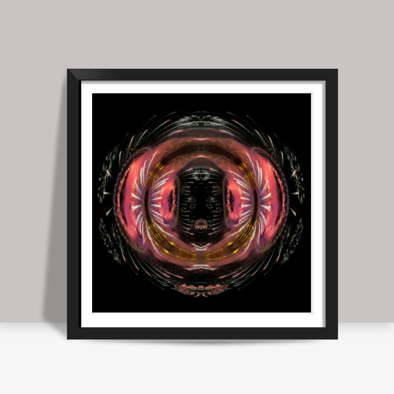 Abstract Mitosis Fractal Art Scientific Digital Background Illustration Square Art Prints