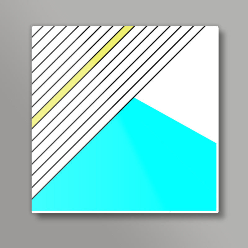 Pastel Geometry Square Art Prints