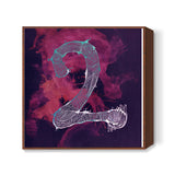 Lucky Number Two Illustration Square Art Prints