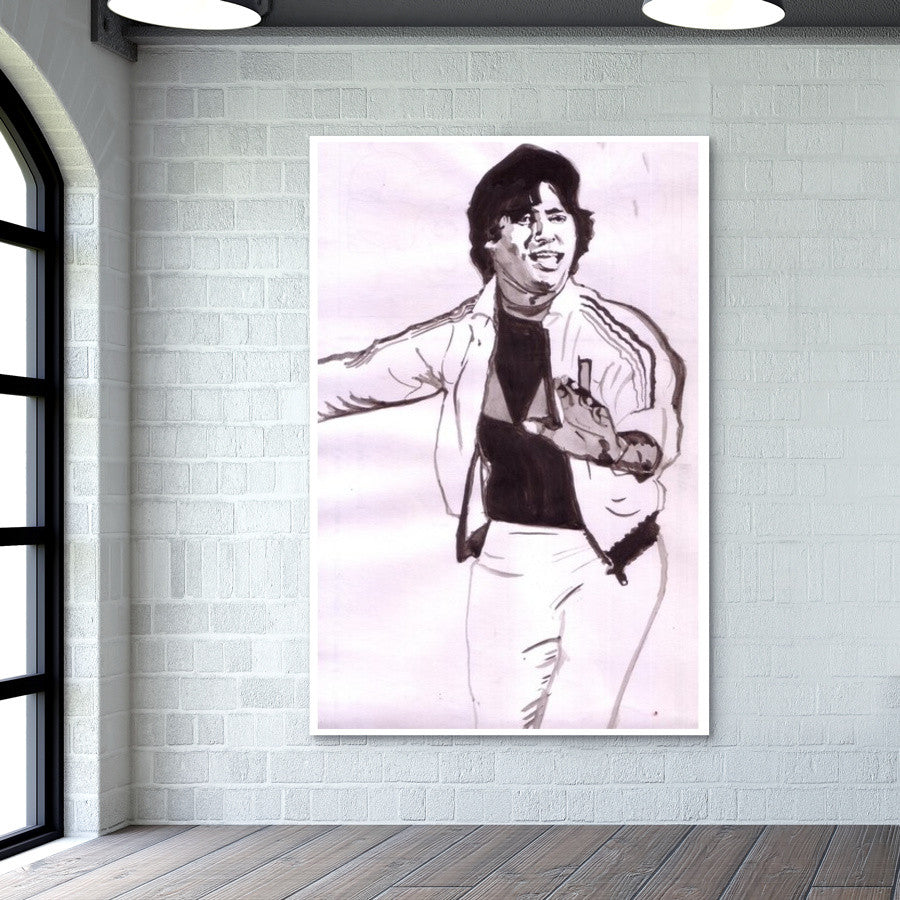 Bollywood superstar Amitabh Bachchan dances to the varied tunes of life Wall Art