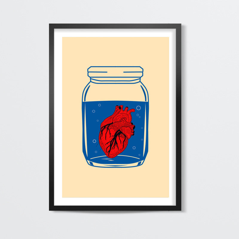 The Heart in the Glass Jar Wall Art
