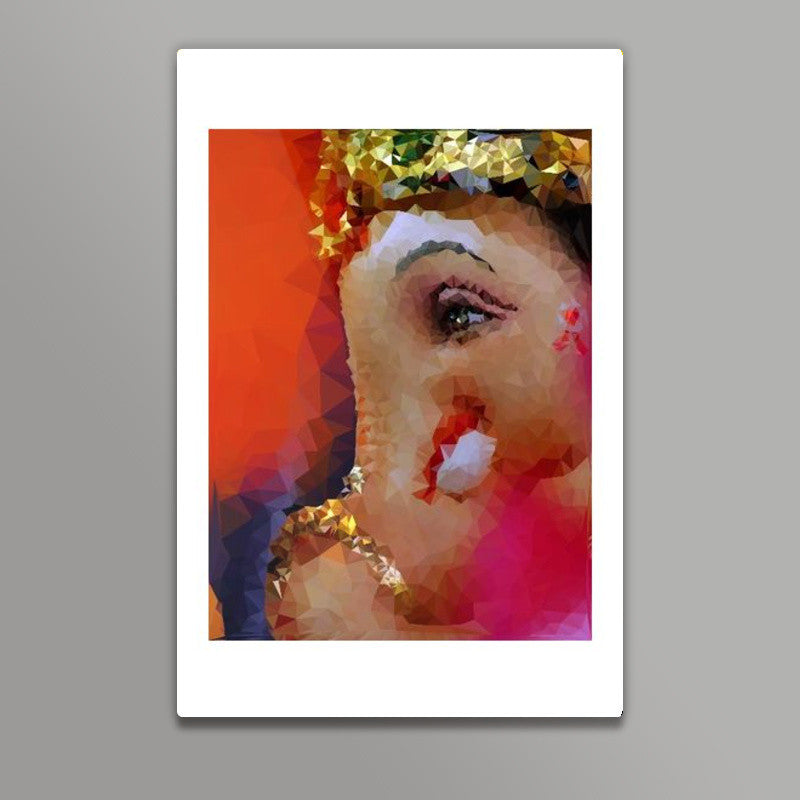 Ganpati Low Poly Wall art