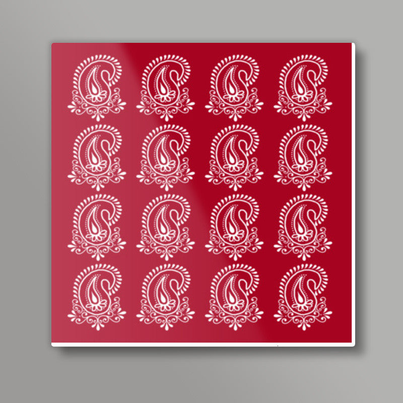 Paisley Pattern Square Art Prints