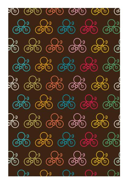 PosterGully Specials, Seamless Bicycles  Wall Art
