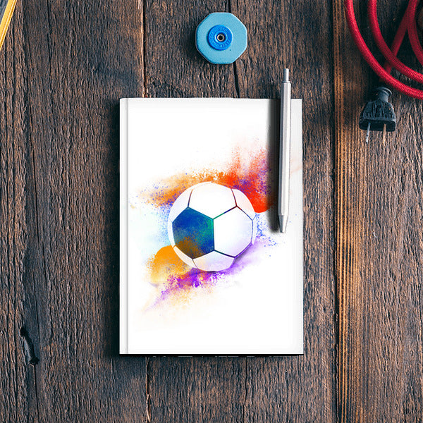 Colorful Football Illustration | #Footballfan Notebook