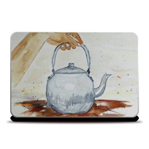 Painted Kettle Tea/Chai Kitchen Design Laptop Skins