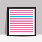 Happy Stripes 2 Square Art Prints