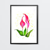 Pink Floral Art/ Shweta D