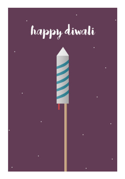 Happy Diwali Minimal Art PosterGully Specials