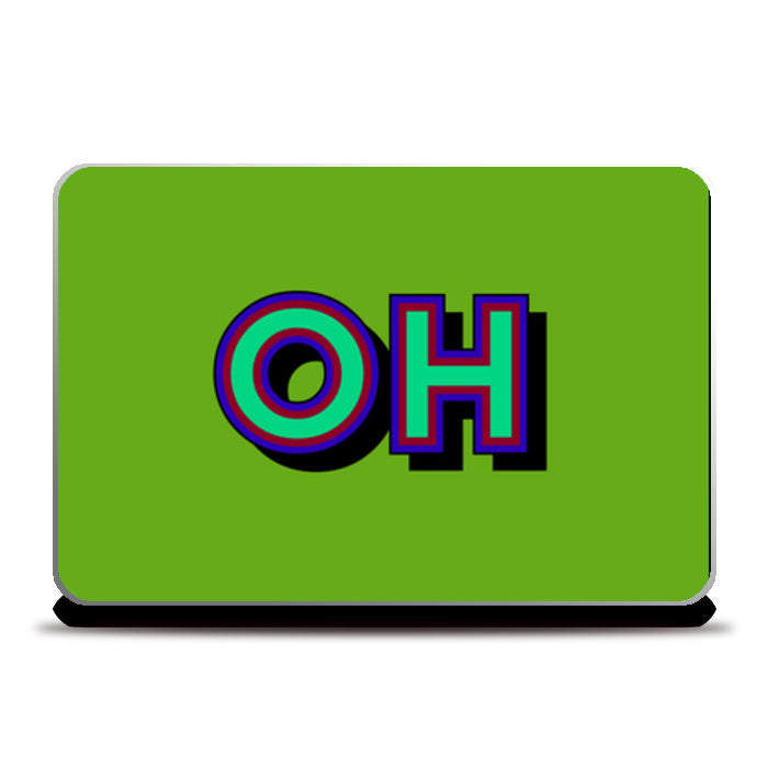 Colorful Pop Art Typography Laptop Skins
