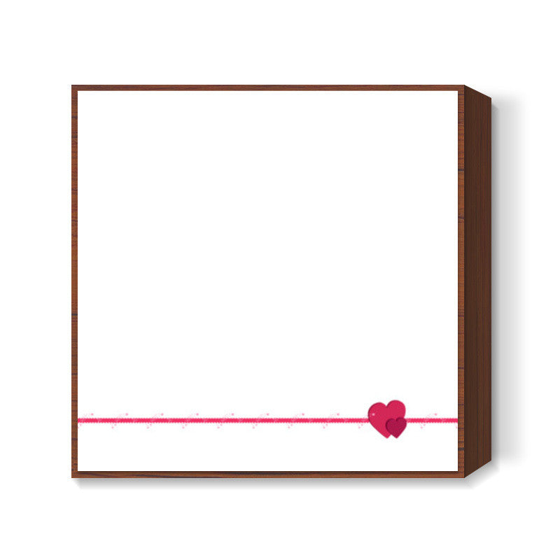 Feel My Love (white) Square Art Prints