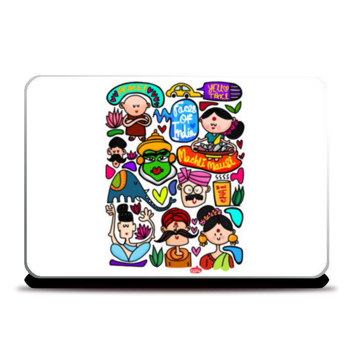 Faces Of India Laptop Skins