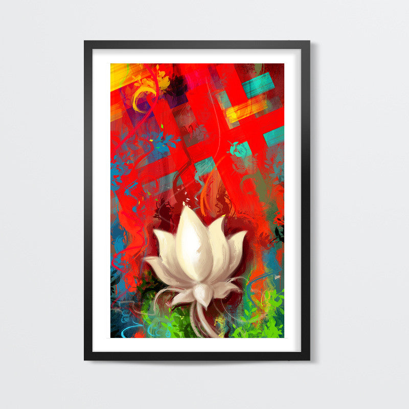 lotus abstract Wall Art | Aniruddha Lele