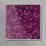 Floral - Purple - Square - Art Print Square Art Prints