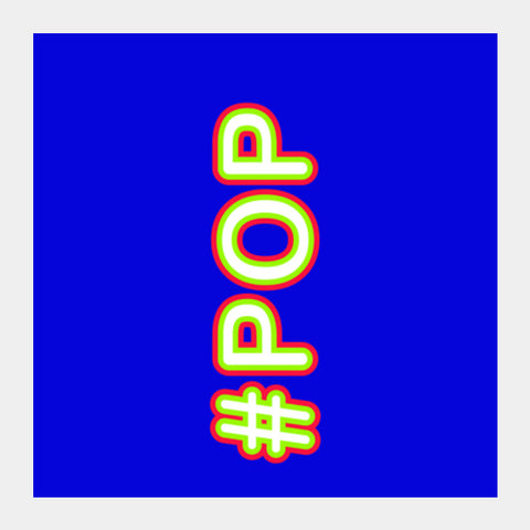 #POP Typography Square Art Prints