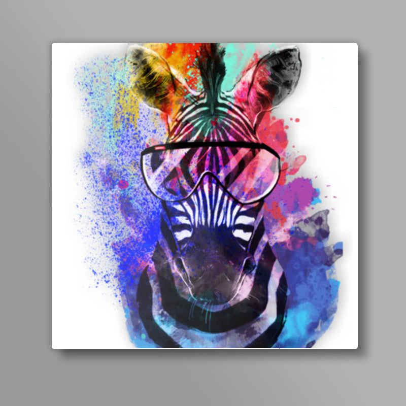 Zebra art Square Art Prints