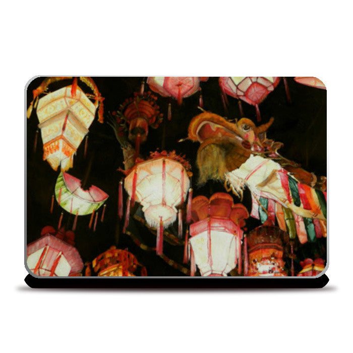 Chinese Lanterns Laptop Skins