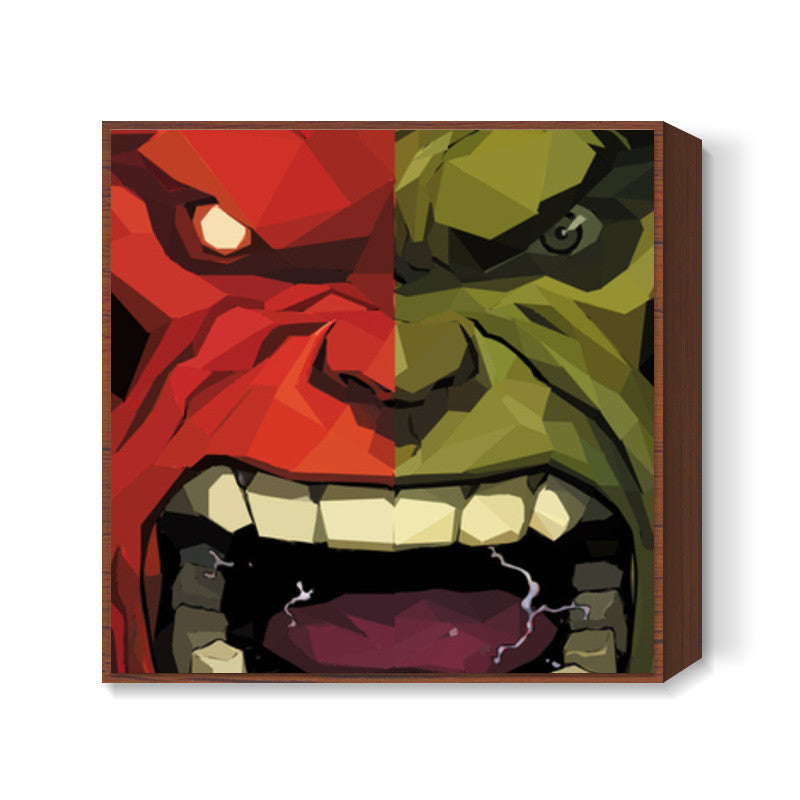 Incredible Hulk Smash  Square Art Prints