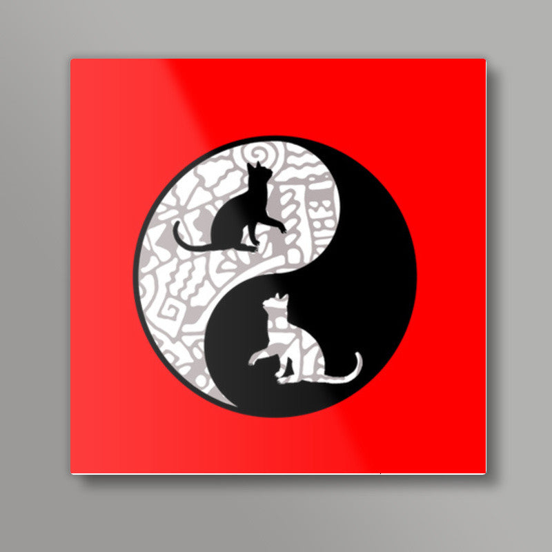 CatLove Zenscrawl Square Art Prints