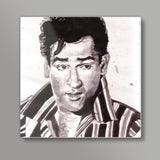 Dance enthusiast and Bollywood star Shammi Kapoor made choreographers dance to his tunes Square Art Prints
