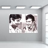 Superstars Amitabh Bachchan and Rajesh Khanna are Babumoshai and Anand in Hrishikesh Mukherjees classic Anand Wall Art