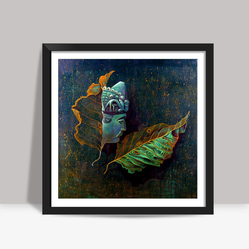 Bodhi in Green Space Square Art Prints