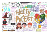 Harry Potter Doodle Wall Art