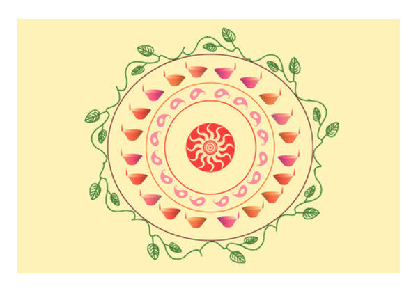 Wall Art, Diya Wall Art