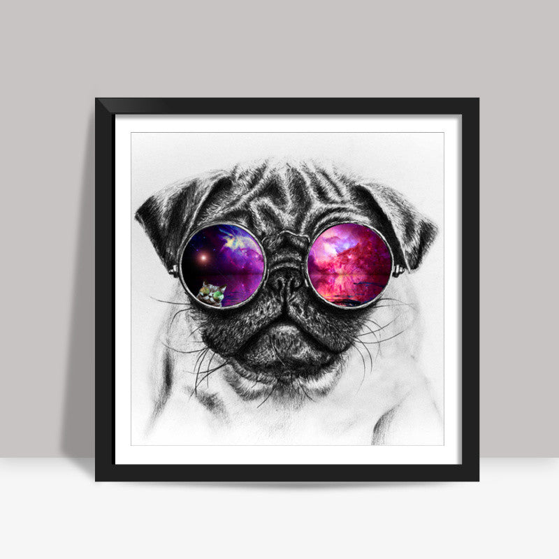 Sassy Dog Square Art Prints
