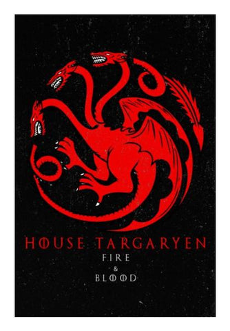 PosterGully Specials, House Targaryen | Game Of Thrones Wall Art