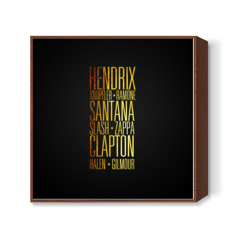 Guitar Legends Square Art Prints