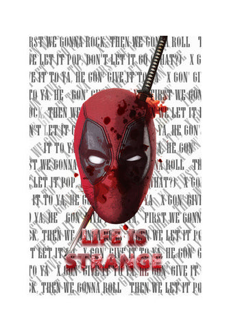 Deadpool s Life is strange Wall Art
