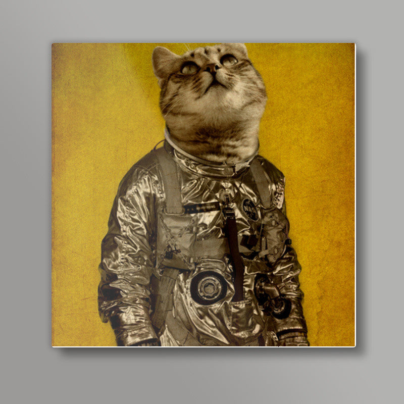 up there is my home Square Art Prints