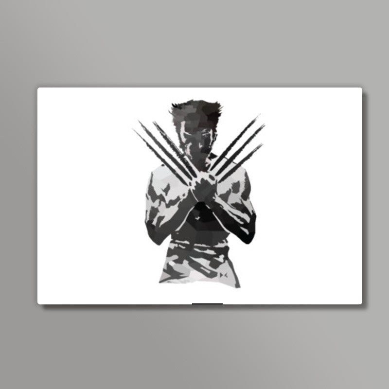 Low Poly Wolverine Wall Art