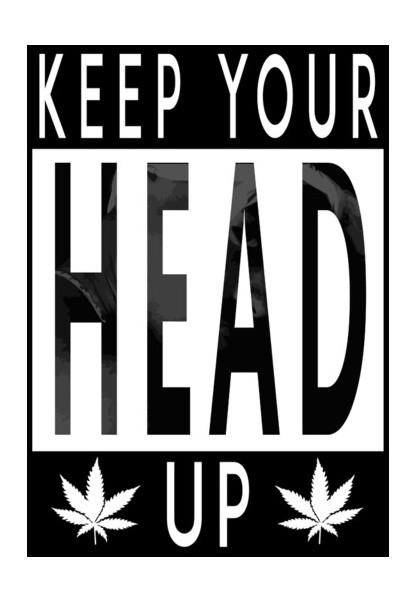 PosterGully Specials, KEEP YOUR HEAD UP Wall Art